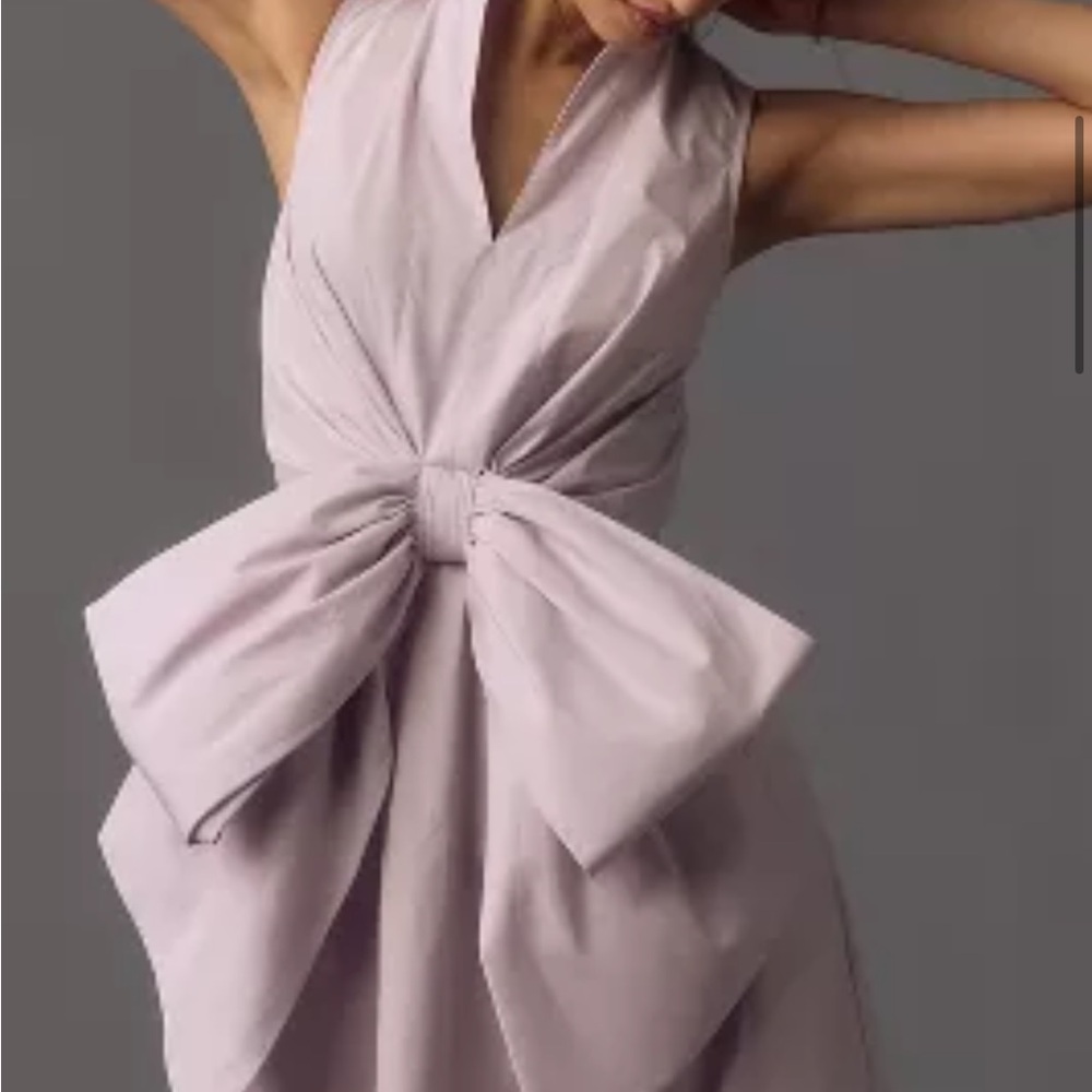 NWT Porridge Clothing Lavender Bow Dress from Anthropologie!  XS.